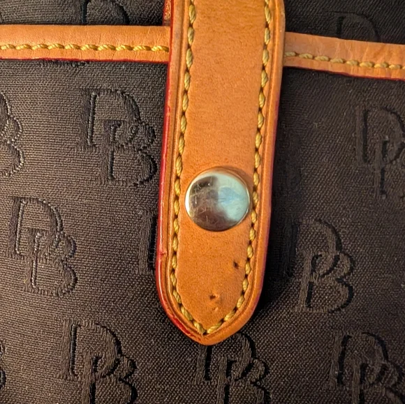 Dooney & Bourke Black and Brown Crossbody Bag - Picture 4 of 5